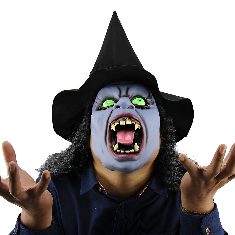 Realistisches Altenmann-Maske – Halloween und Cosplay Latexmaske mit beweglichem Mund | Brehn