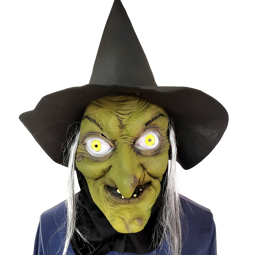 Realistisches Altenmann-Maske – Halloween und Cosplay Latexmaske mit beweglichem Mund | Brehn