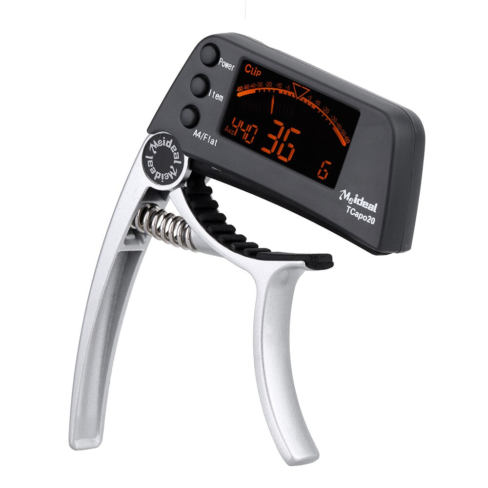 Capo & Stimmgerät „TuneGrip“ – 2-in-1 Gitarrenzubehör mit LCD-Bildschirm