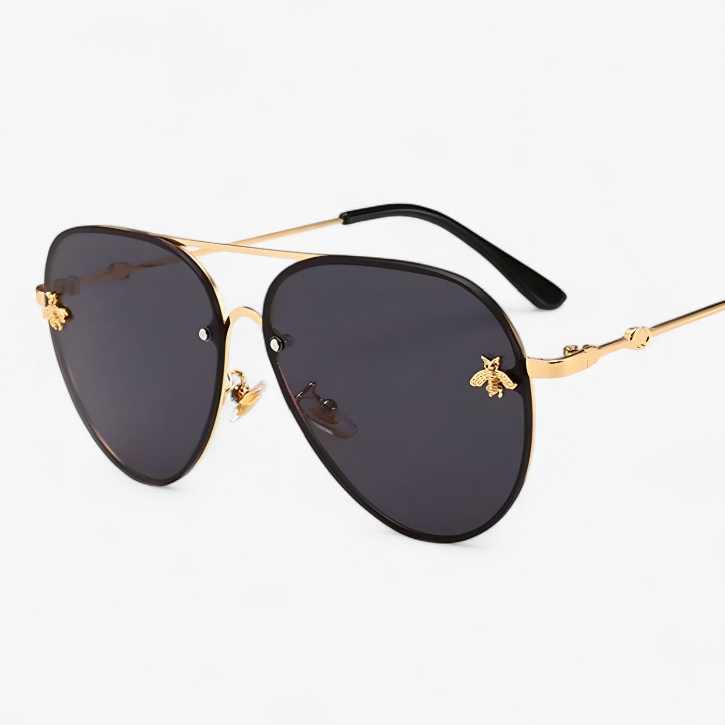 Vintage-Pilotensonnenbrille mit Bienenmotiv – Halcyon | Brehn