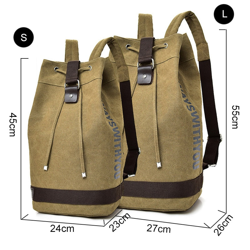 Brehn | Nomad Freundliche Canvas Eimer Tasche Rucksack