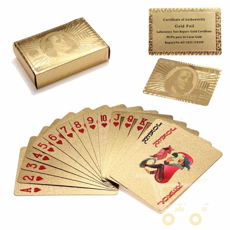 Brehn | 24K Vergoldete Spielkarte mit Holzbox