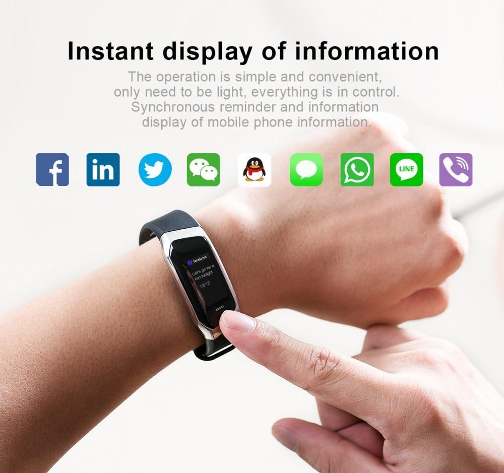 Brehn | Fitband Smartwatch wasserdicht Blutdruck Sauerstoff Herzfrequenzmonitor Sportarmband
