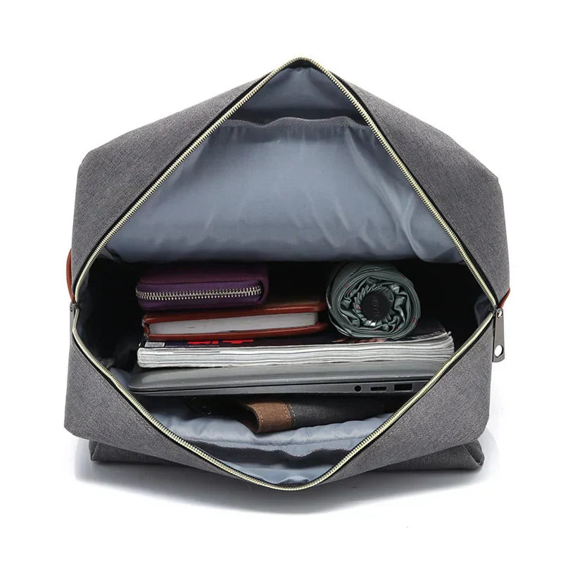 Brehn | Vintage Oxford-Rucksack - Stylischer Vintage Oxford-Rucksack für abenteuerlustige Studenten und Reisende