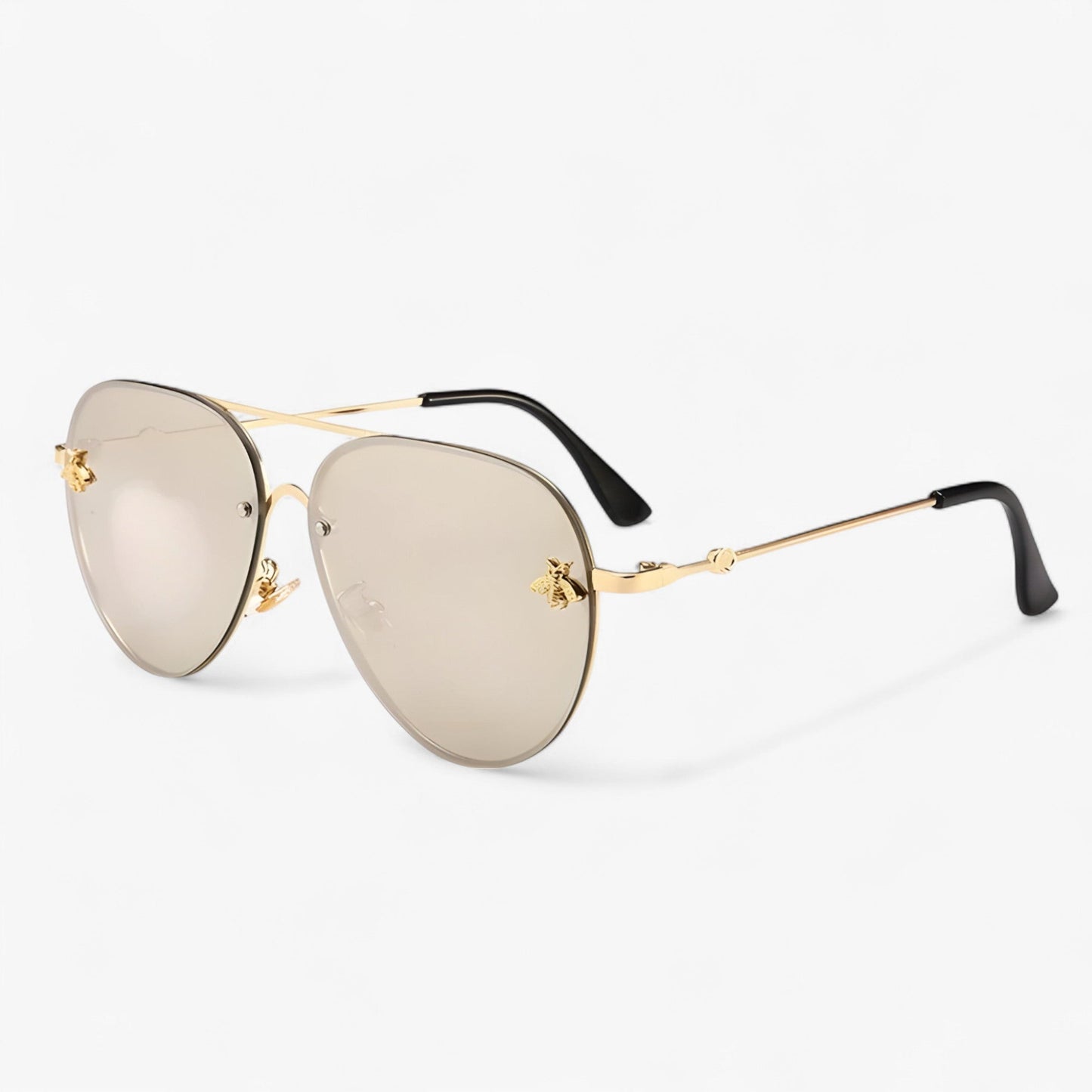 Vintage-Pilotensonnenbrille mit Bienenmotiv – Halcyon | Brehn