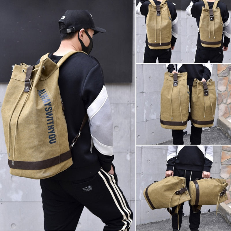 Brehn | Nomad Freundliche Canvas Eimer Tasche Rucksack