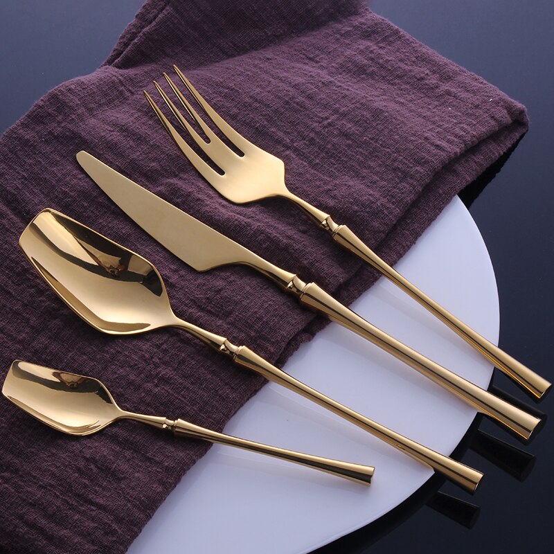 Gold Edelstahl Besteckset | Brehn