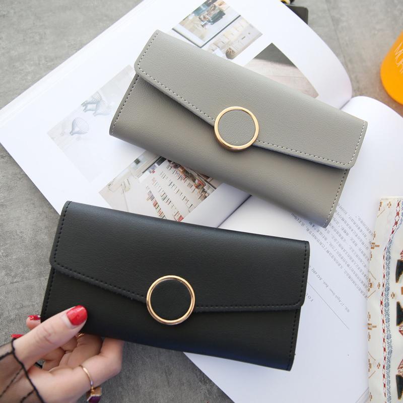 Lange Brieftasche aus PU-Leder mit Druckverschluss | Brehn