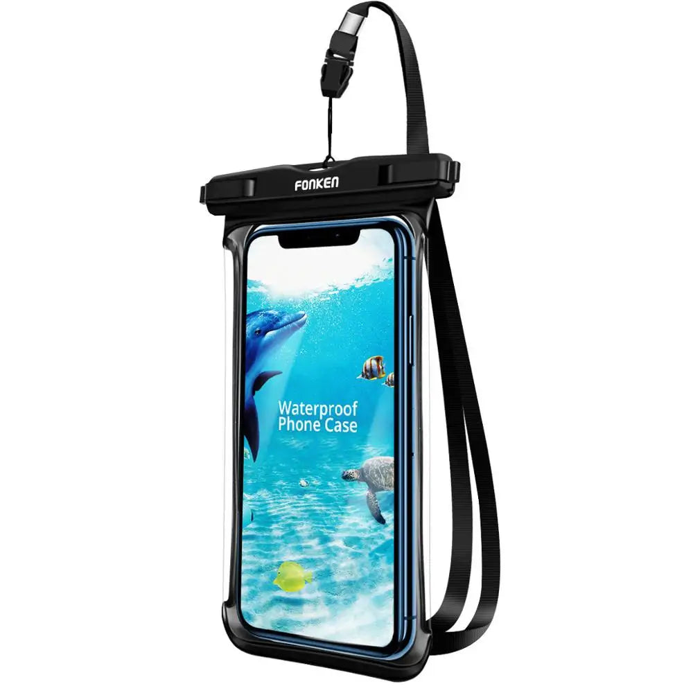 Brehn | Wasserdichte Smartphone-Hülle DryVault | Vollsicht-Design | Seitlich bedienbar | Mit Trageband