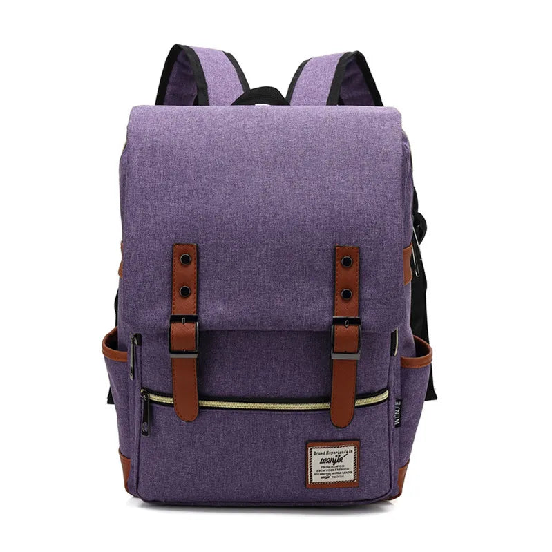Brehn | Vintage Oxford-Rucksack - Stylischer Vintage Oxford-Rucksack für abenteuerlustige Studenten und Reisende