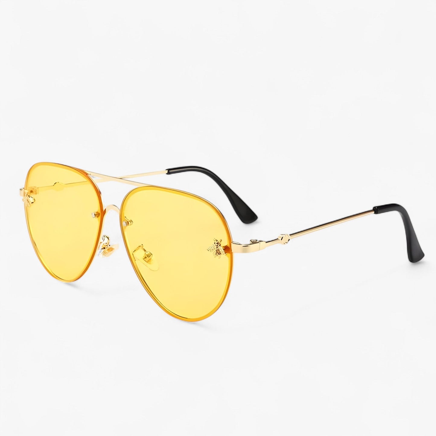 Vintage-Pilotensonnenbrille mit Bienenmotiv – Halcyon | Brehn
