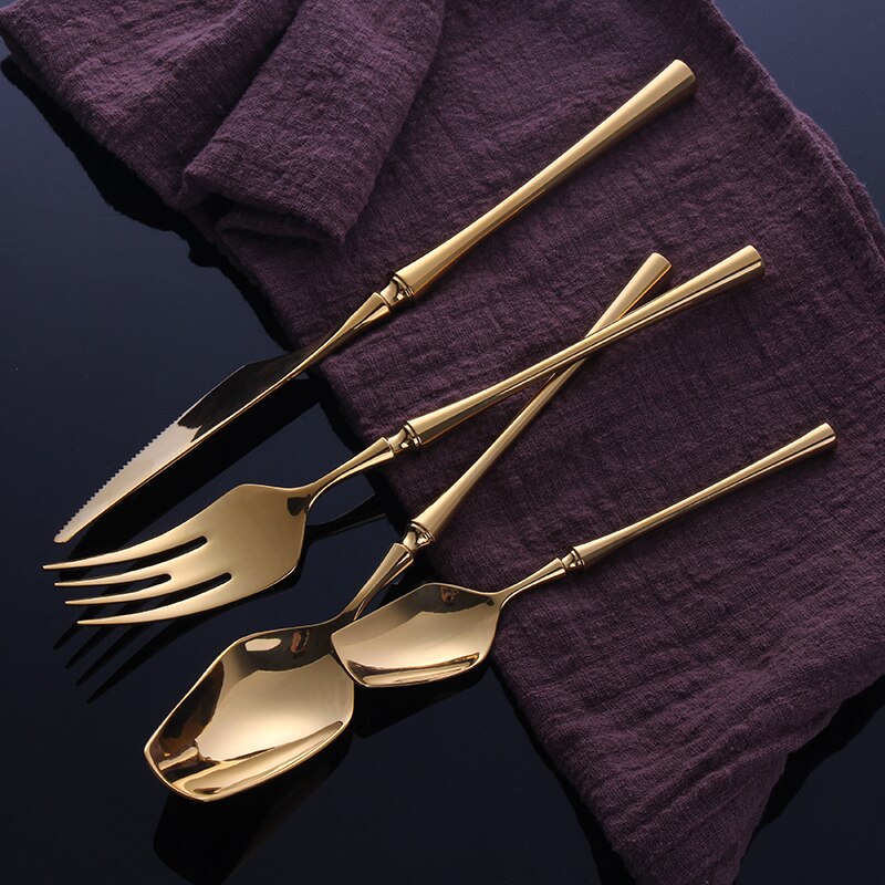 Gold Edelstahl Besteckset | Brehn