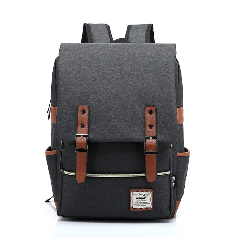 Brehn | Vintage Oxford-Rucksack - Stylischer Vintage Oxford-Rucksack für abenteuerlustige Studenten und Reisende