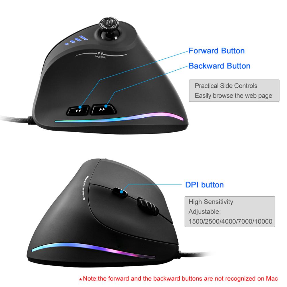 VIvolux | Programmierbare Ergonomische RGB Game Master Maus