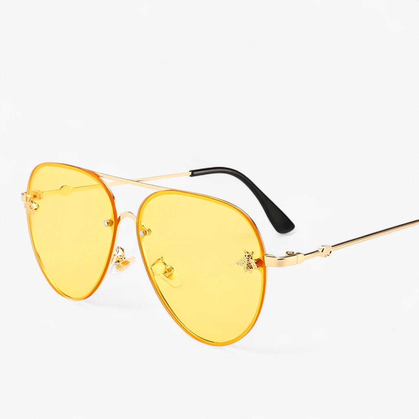 Vintage-Pilotensonnenbrille mit Bienenmotiv – Halcyon | Brehn