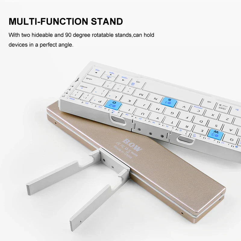 Brehn | Multi-Geräte-Verbindung Mini Faltbare Bluetooth-Tastatur