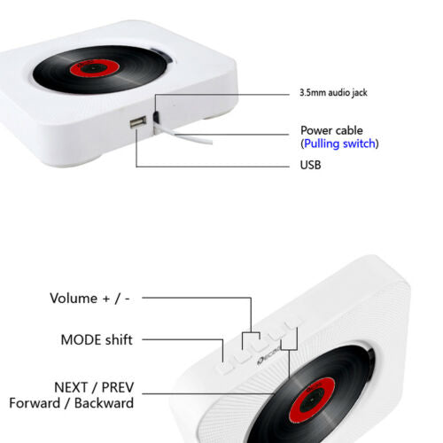VIvolux | Sound Wave CD-Player Bluetooth-Lautsprecher