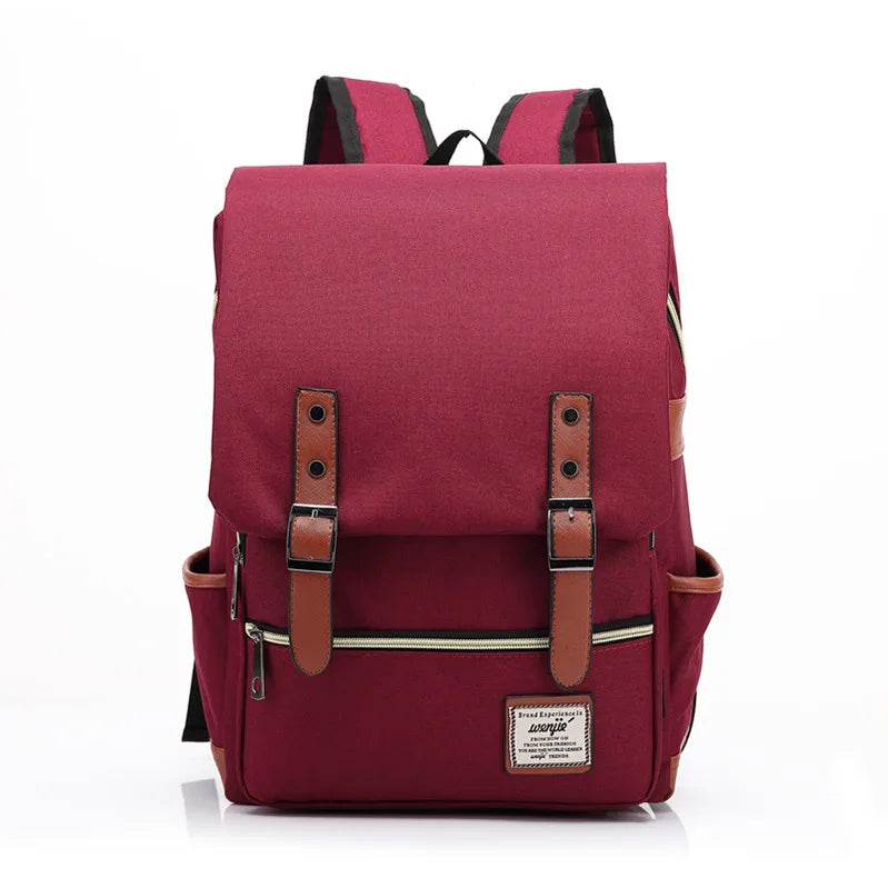Brehn | Vintage Oxford-Rucksack - Stylischer Vintage Oxford-Rucksack für abenteuerlustige Studenten und Reisende