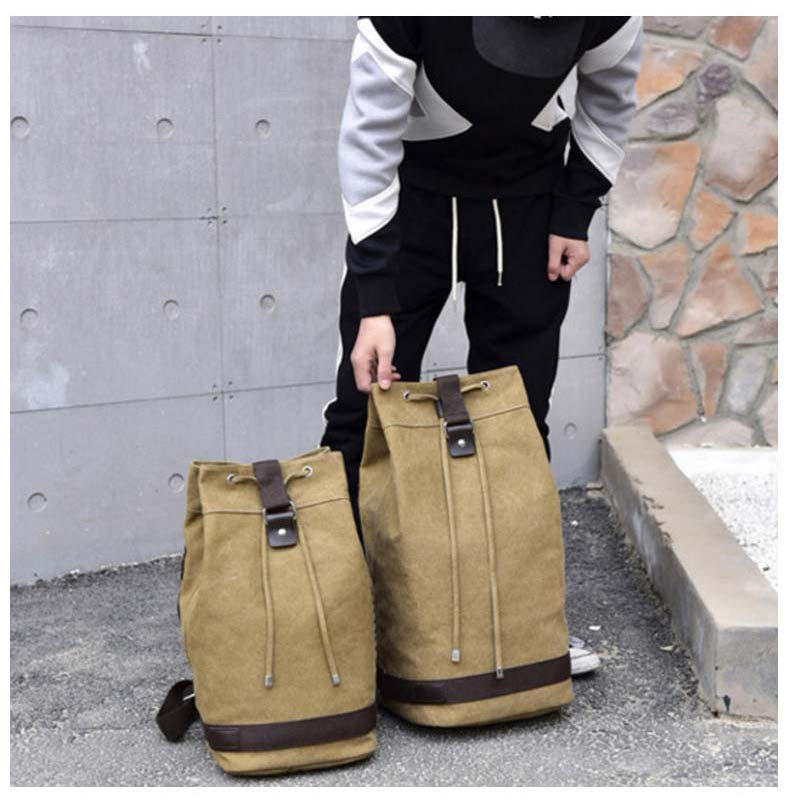 Brehn | Nomad Freundliche Canvas Eimer Tasche Rucksack