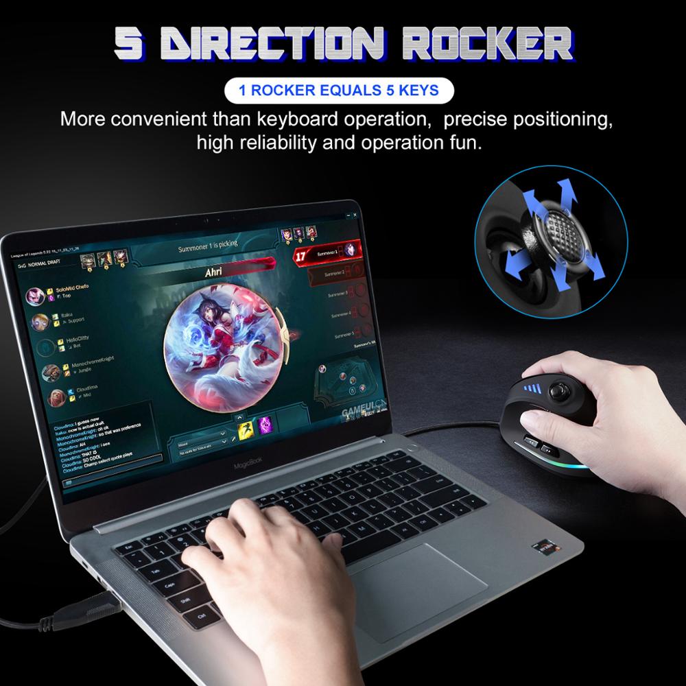 VIvolux | Programmierbare Ergonomische RGB Game Master Maus