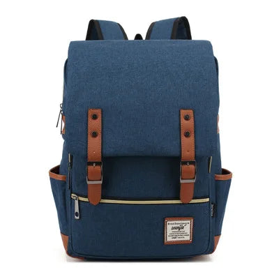 Brehn | Vintage Oxford-Rucksack - Stylischer Vintage Oxford-Rucksack für abenteuerlustige Studenten und Reisende