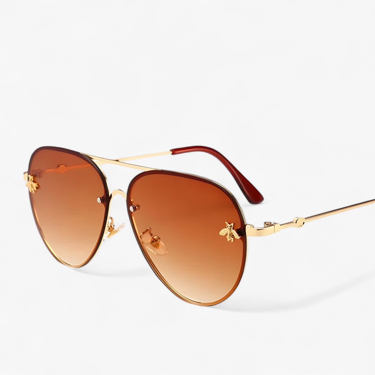 Vintage-Pilotensonnenbrille mit Bienenmotiv – Halcyon | Brehn