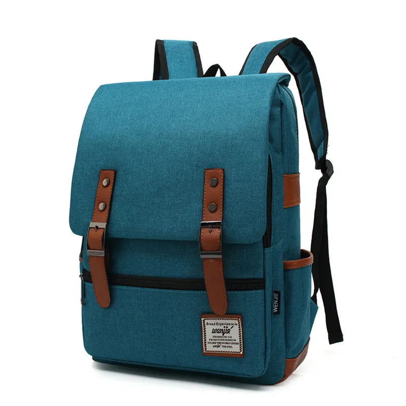 Brehn | Vintage Oxford-Rucksack - Stylischer Vintage Oxford-Rucksack für abenteuerlustige Studenten und Reisende