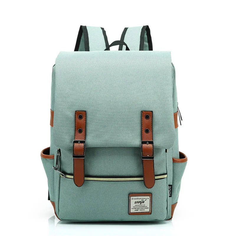 Brehn | Vintage Oxford-Rucksack - Stylischer Vintage Oxford-Rucksack für abenteuerlustige Studenten und Reisende