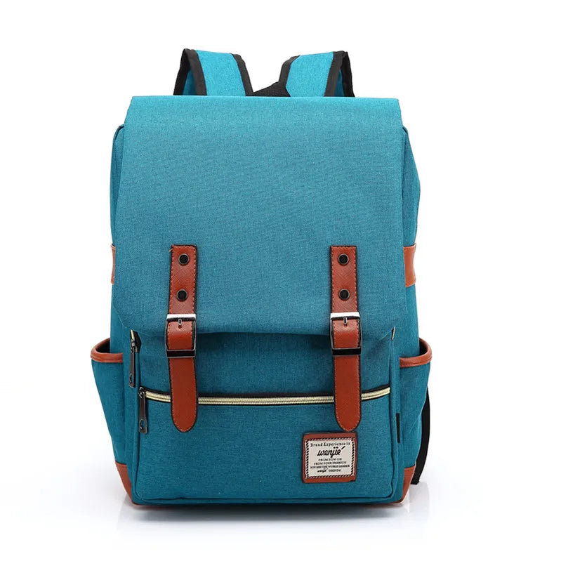 Brehn | Vintage Oxford-Rucksack - Stylischer Vintage Oxford-Rucksack für abenteuerlustige Studenten und Reisende