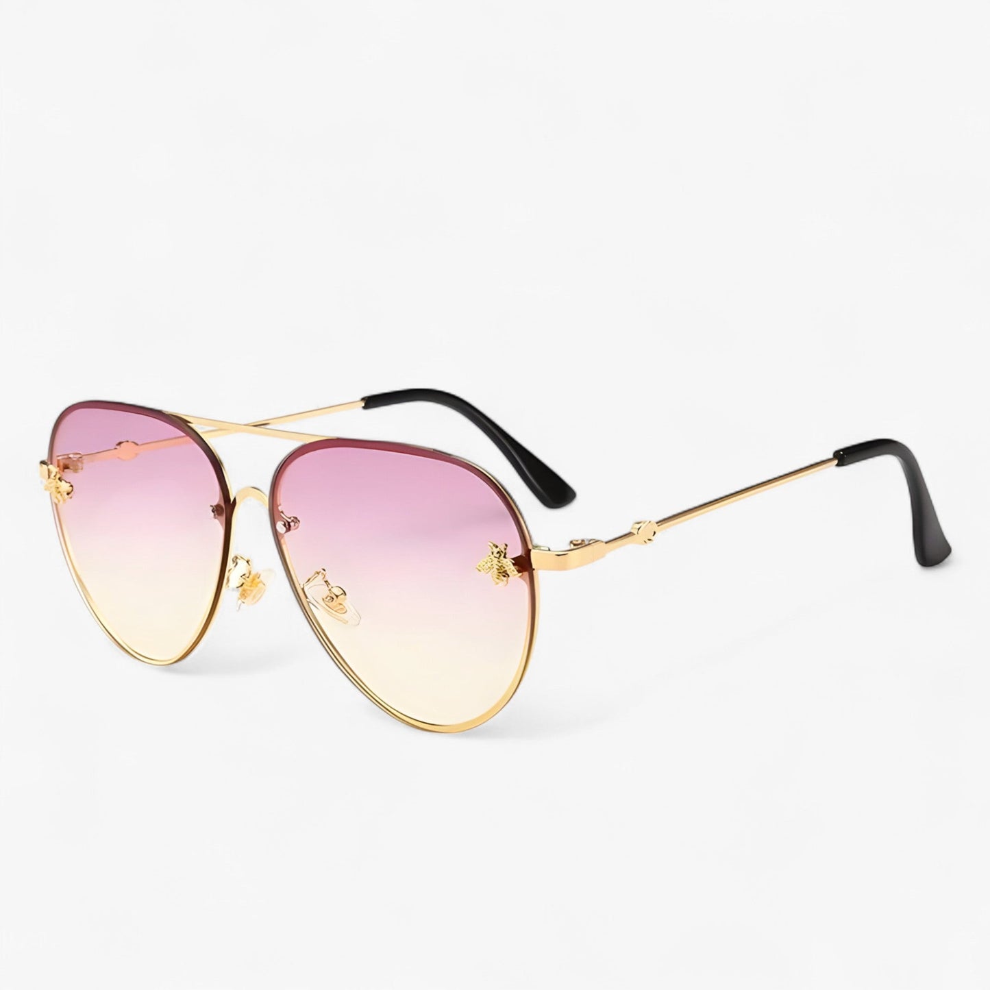 Vintage-Pilotensonnenbrille mit Bienenmotiv – Halcyon | Brehn