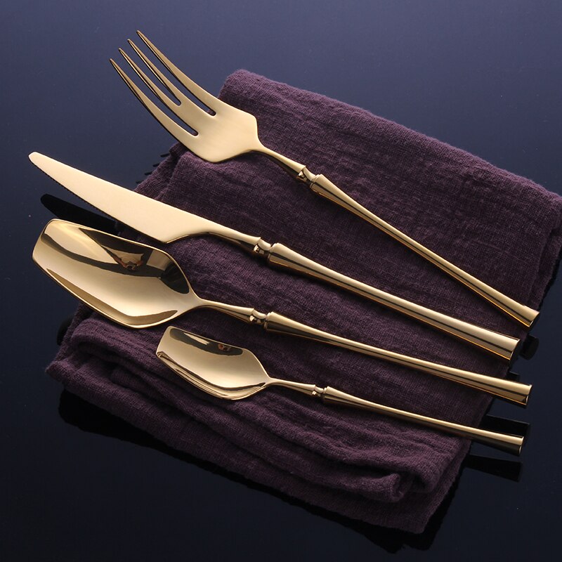 Gold Edelstahl Besteckset | Brehn