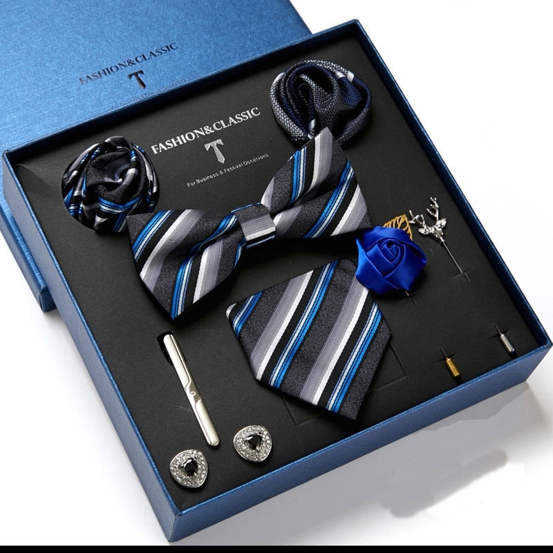 Brehn | Herren Krawatten Set Luxus Geschenkbox
