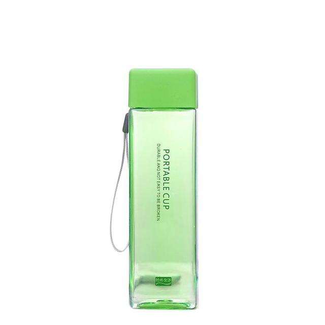 VIvolux | Transparente Quadratische Elegante Wasserflasche Thermos