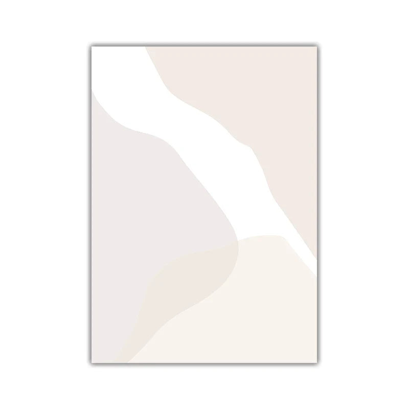 Minimalistische Pastell-Aquarell-Wandkunst Feine Kunst Leinwanddrucke Modern abstrakte nordische Bilder für Wohn- und Schlafzimmer Kunstdekoration | Brehn