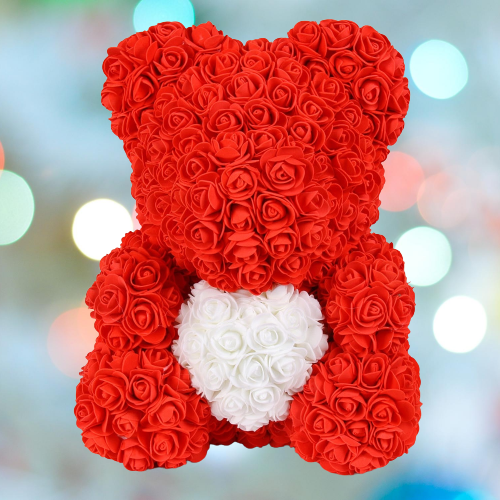 Brehn | Künstliche Rosenblumen Teddybär
