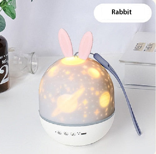 LED-Universum Sterne Bunny Projektor Nachtlicht | Brehn