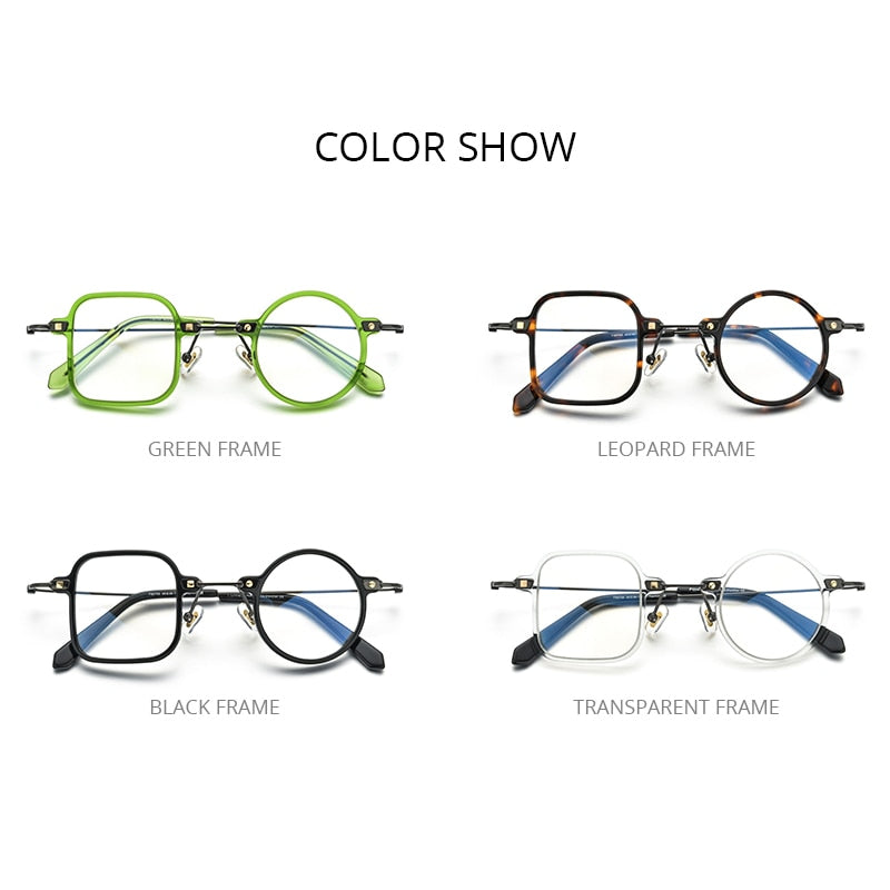 VIvolux | Unregelmäßige Form Geeky Titanbrille