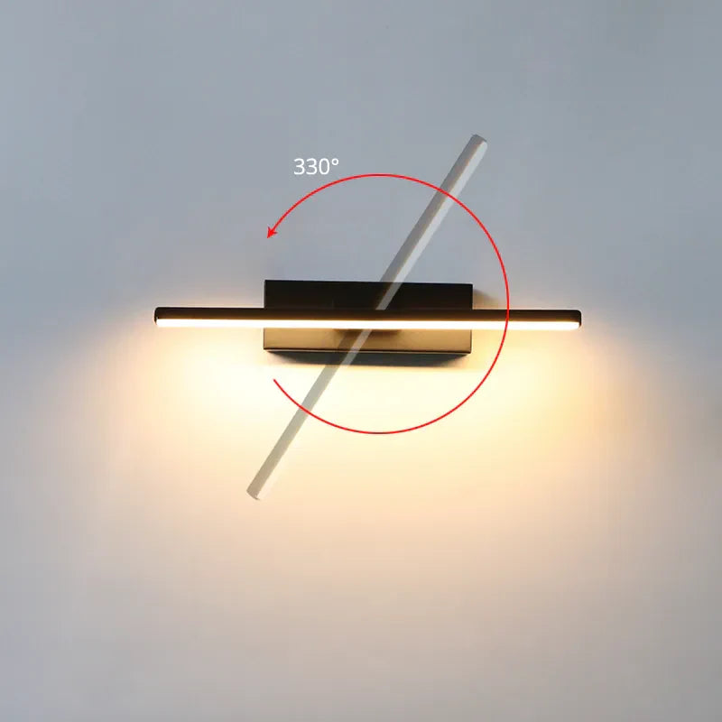 Moderne, drehbare Nachttischlampe – Verstellbare LED-Wandfassung