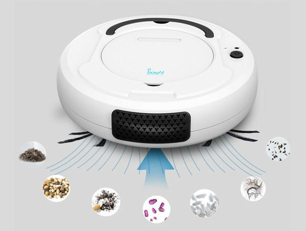 Brehn | RS-3000 Robot Staubsauger | 3-in-1 Smart Automatischer Staubsauger für Jeden Haushalt