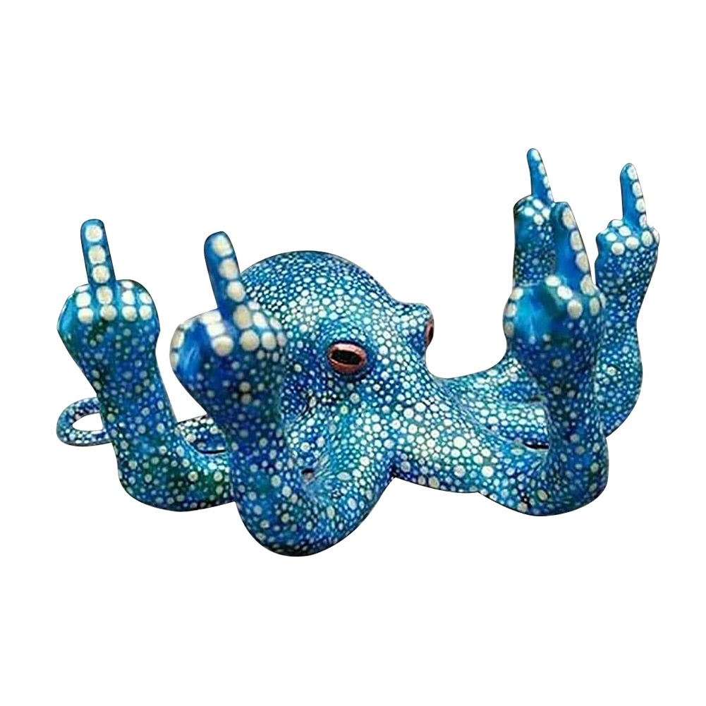VIvolux | Wütende leuchtende Oktopus Harz Dekoration