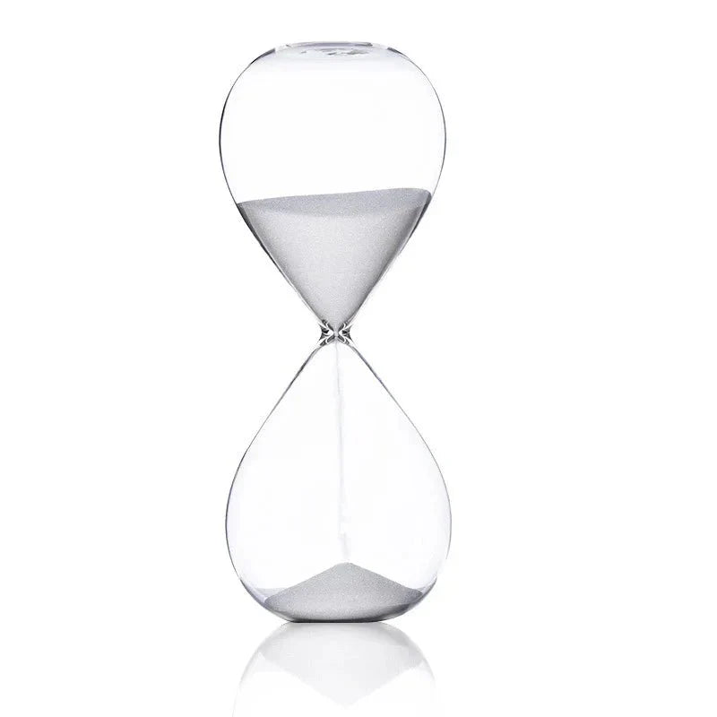 Brehn | Glas Sanduhr Timer | Stilvolle Dekoration mit 5/10/30/60 Minuten Zeitangabe