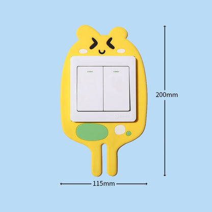 3D Leuchtende Cartoon Haken Steckdosenaufkleber | Brehn