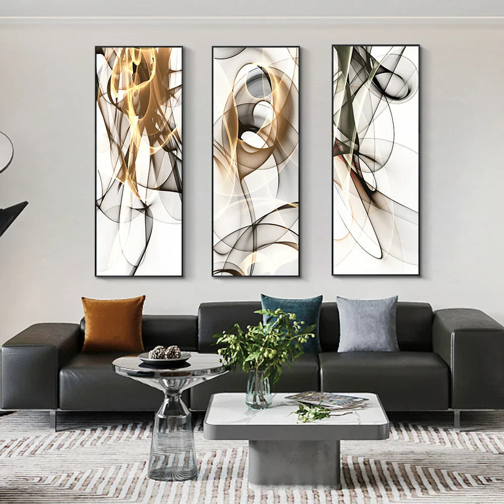 Minimalistische Fließende Ethische Abstrakte Wandkunst Feine Kunst Leinwanddrucke Bilder Für Moderne Wohnung Wohnzimmer Home Office Kunst Dekor | Brehn