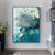 Abstrakt Aqua Blau Grün Jade Gold Flüssig Marmor Druck Wandkunst Fine Art Leinwanddrucke Bilder Für Luxuriöse Wohnzimmer Kunstdekoration | Brehn