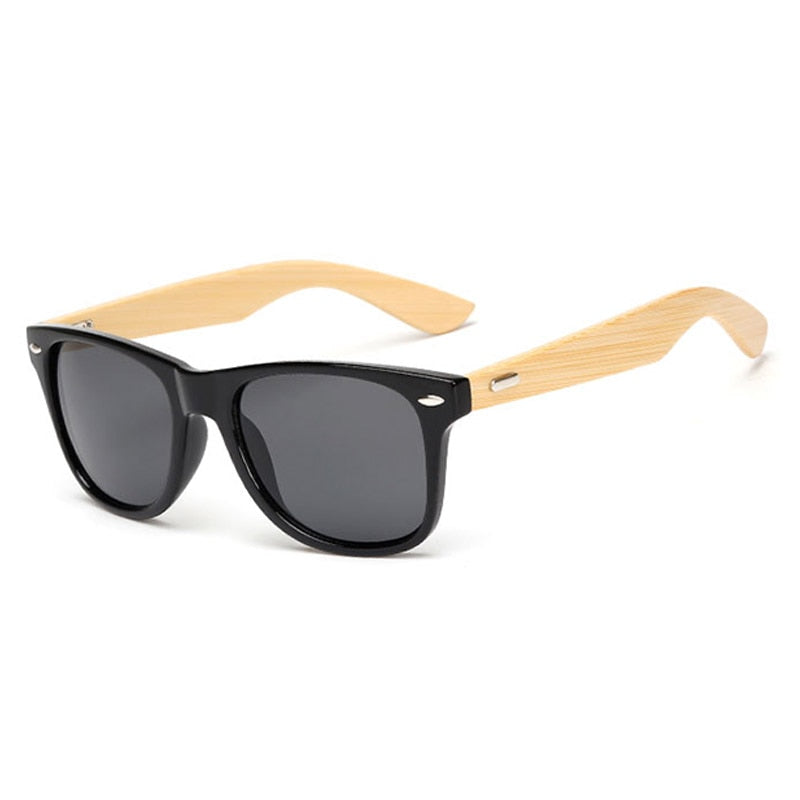 Brehn | Bamboo Retro Holz Sonnenbrille