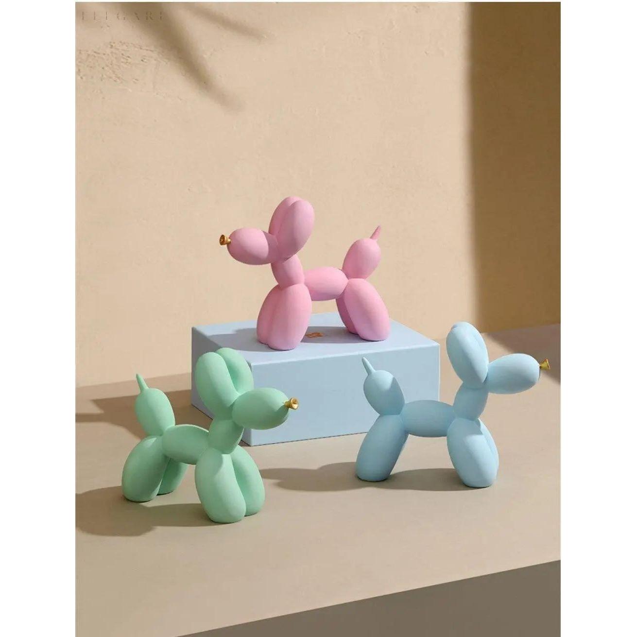 Haku - Ballonhundfigur mit goldenem Schnauze | Brehn
