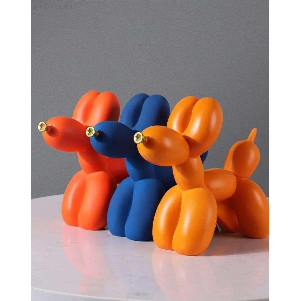 Haku - Ballonhundfigur mit goldenem Schnauze | Brehn