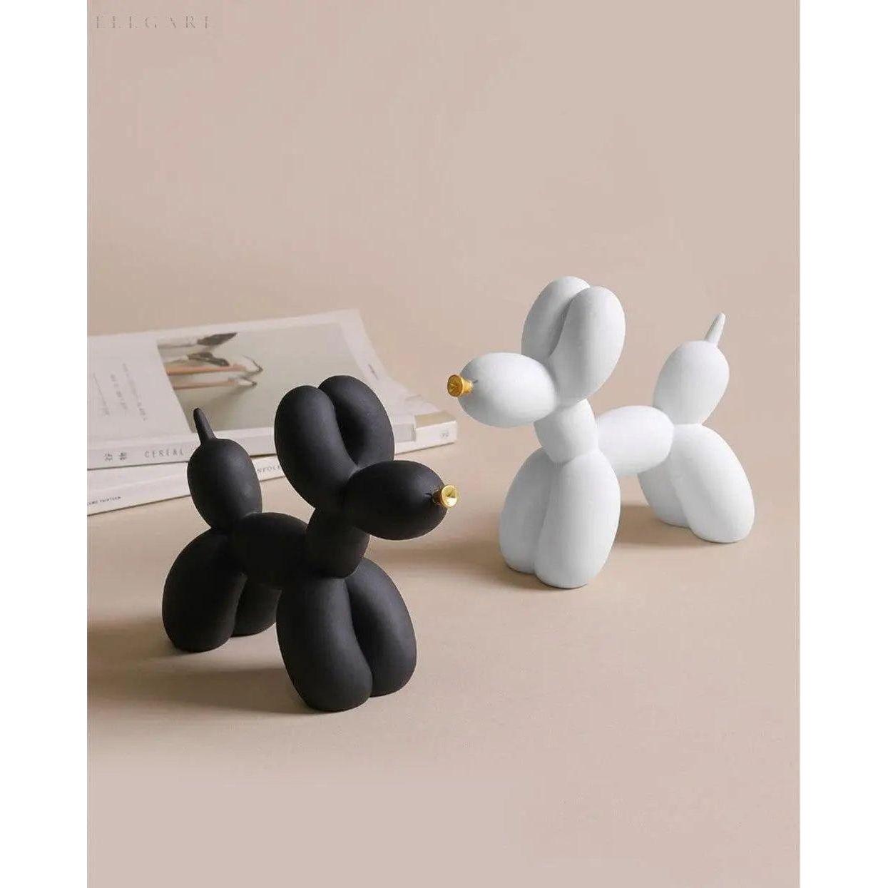 Haku - Ballonhundfigur mit goldenem Schnauze | Brehn