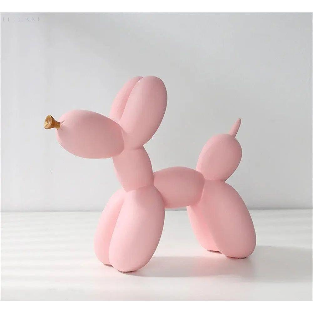Haku – Ballonhund-Figur mit goldener Schnauze