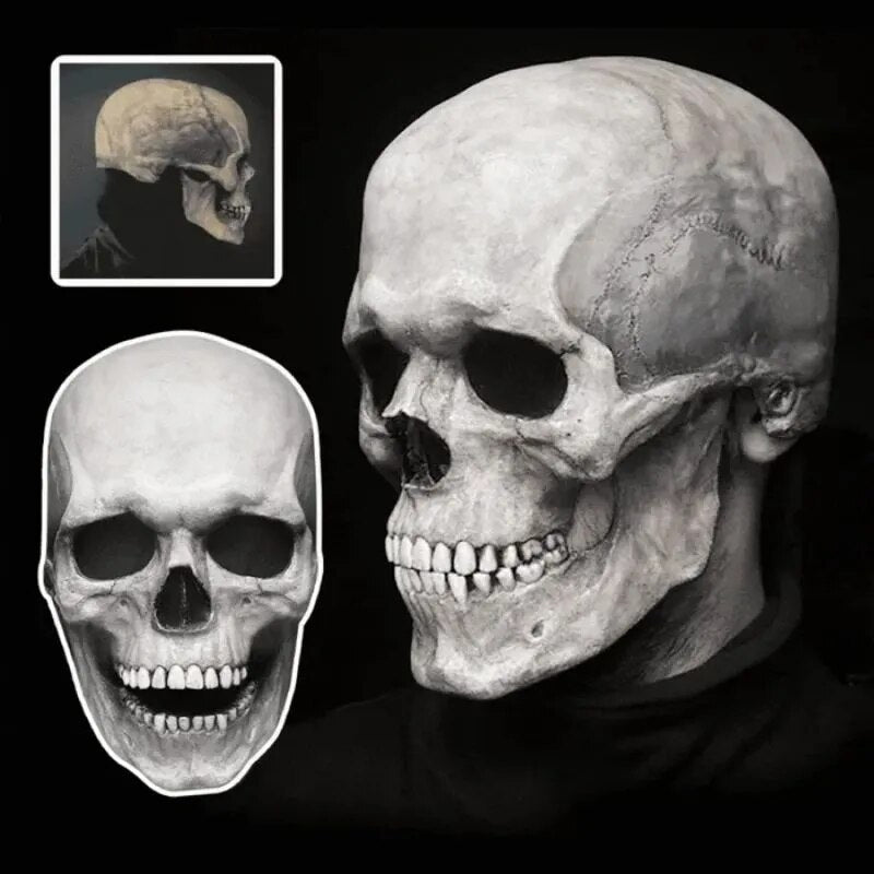Realistische Halloween-Totenkopfmaske
